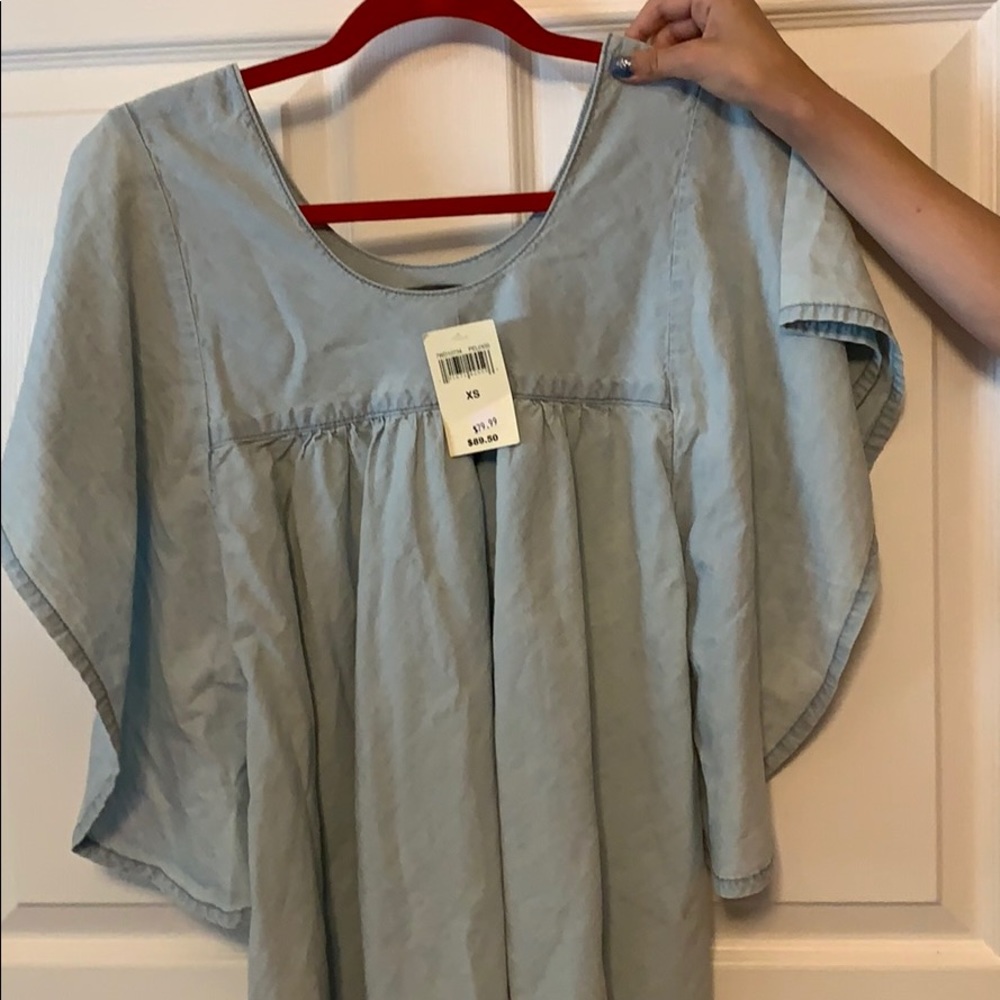 Brand new Lucky Brand chambray babydoll dress